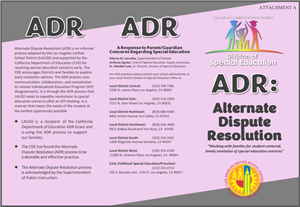 Alternate Dispute Resolution brochure